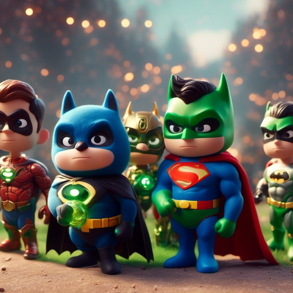 Green Lantern, Superman, and Batman Bluegrass Band