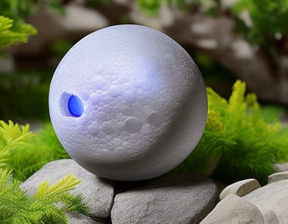 Electric Orb on Stargazing Platform in Fantasy Style