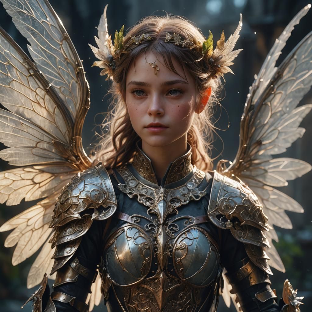 Fantasy Fairy Portrait in Detailed Matte Painting Style