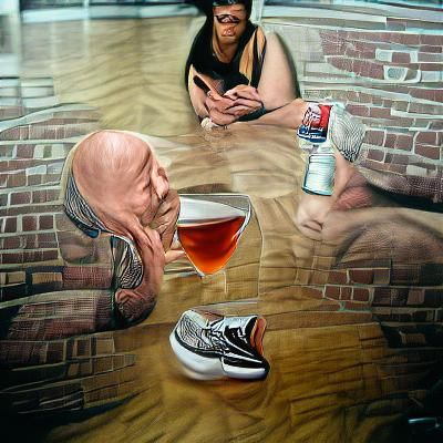 Hyperrealistic Conversation Scene