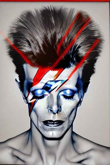 David Bowie as Decision Tree with Red Streaks