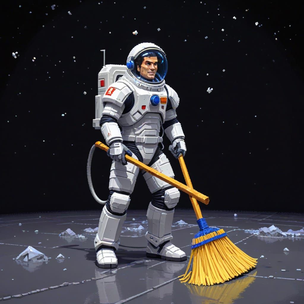 Pixel Art: Roger Wilco in Space Suit