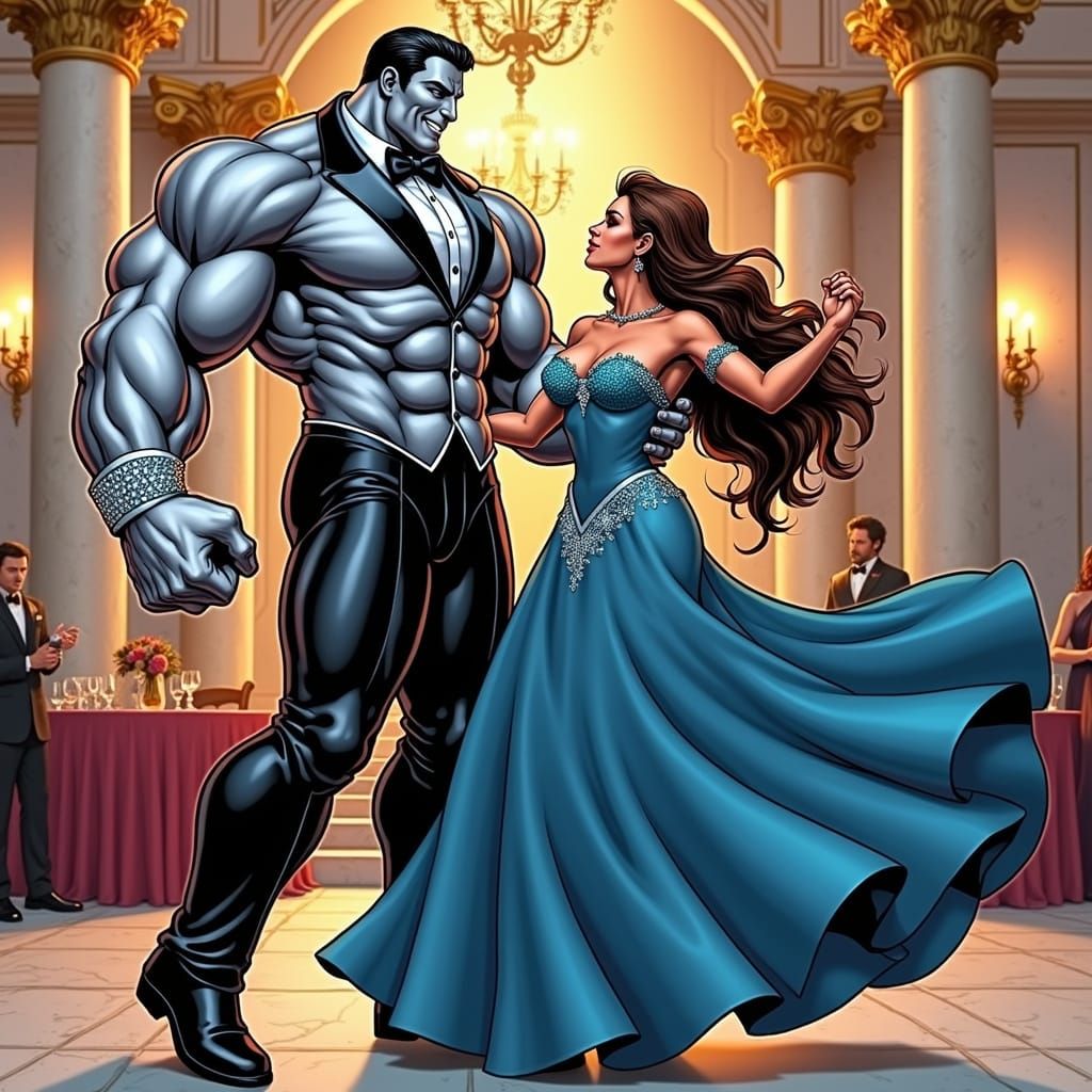 Steel Titan Sways with Beauty at the Royal Ball