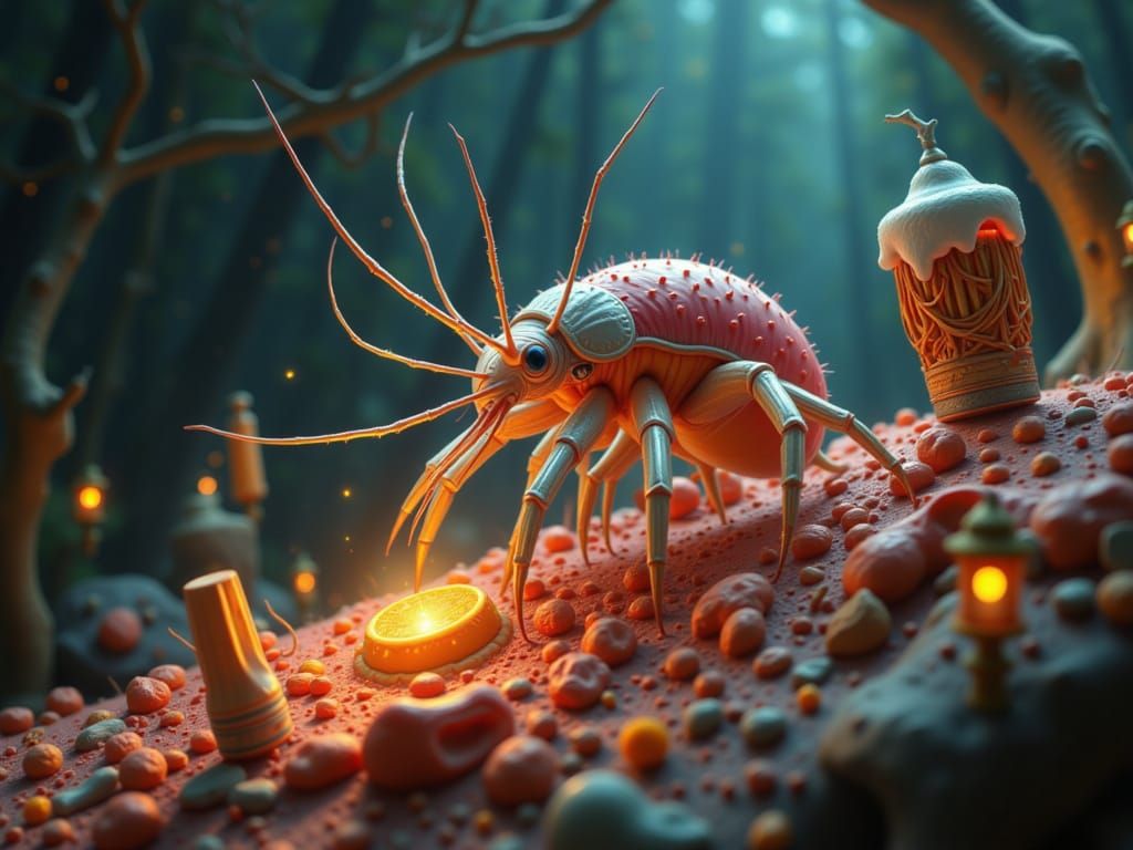 Humanoid Skin Mites at Oktoberfest, Electron Microscope View