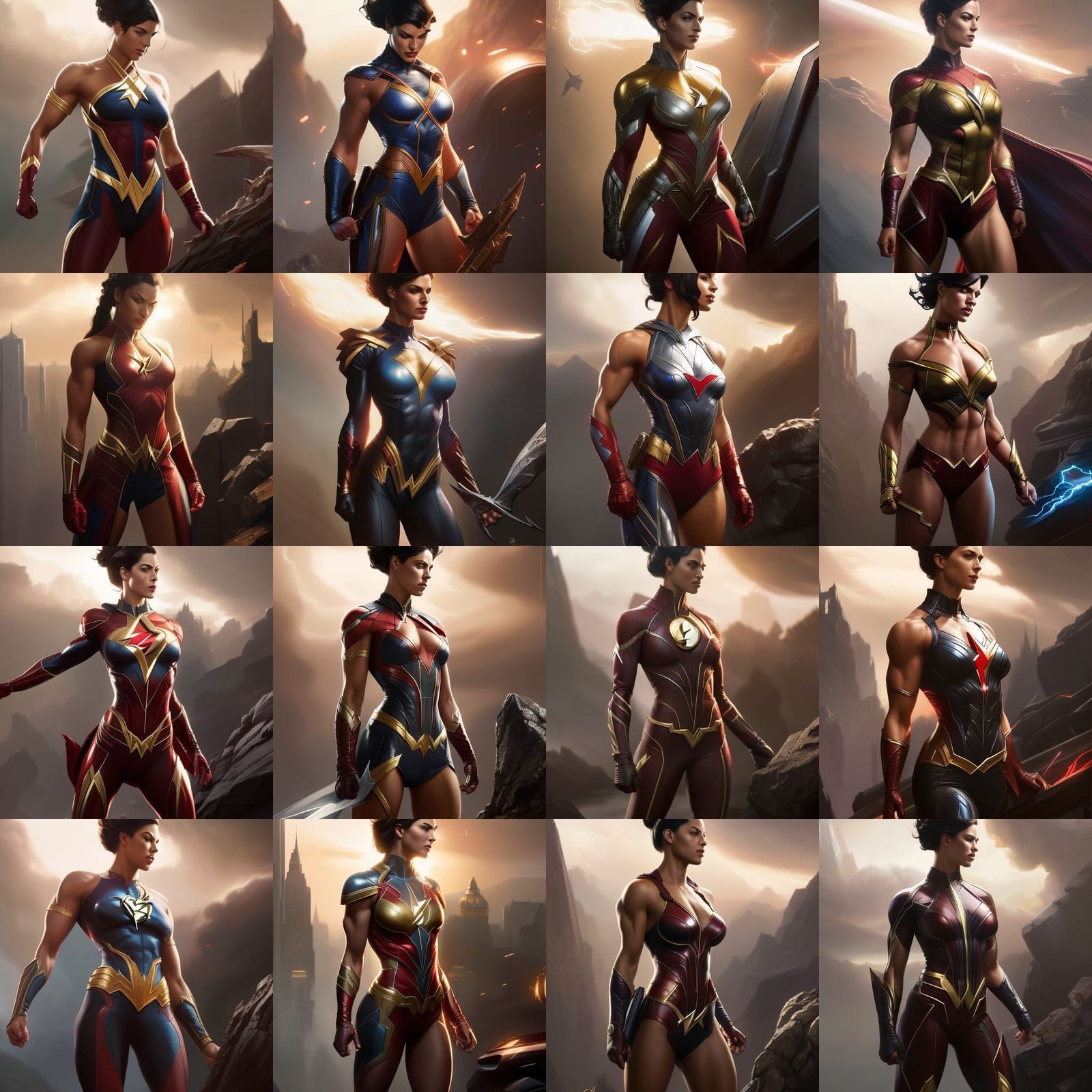 Voluptuous Female Flash: Dark Fantasy Concept Art