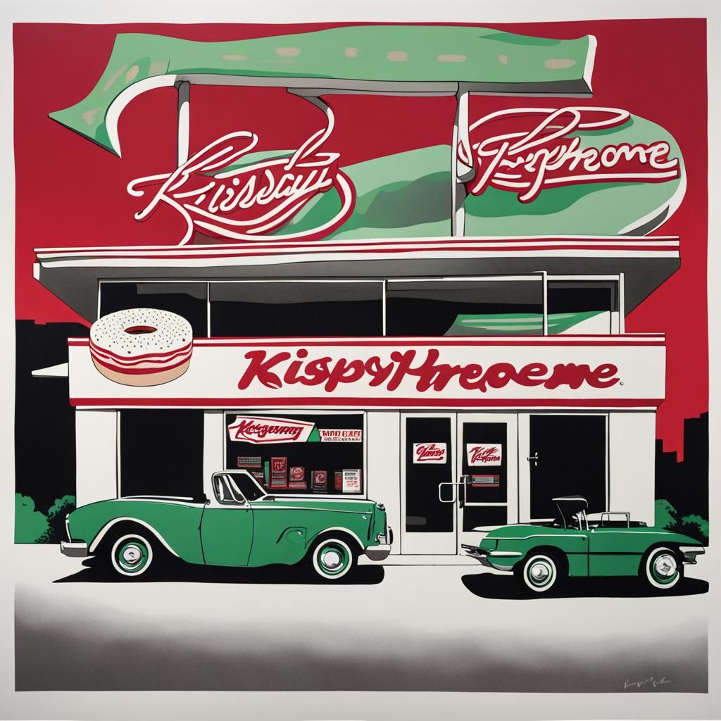 Krispy Kreme Atlanta: Four Color Screen Print