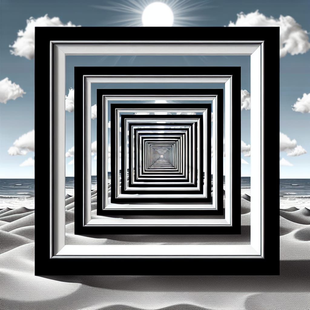 Recursive Sunny Day Optical Illusion