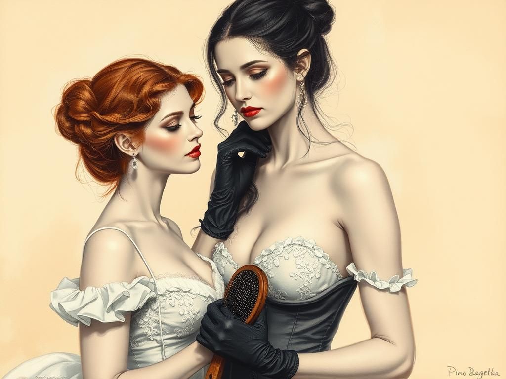 Ethereal Woman Portrait in Fine Art Style