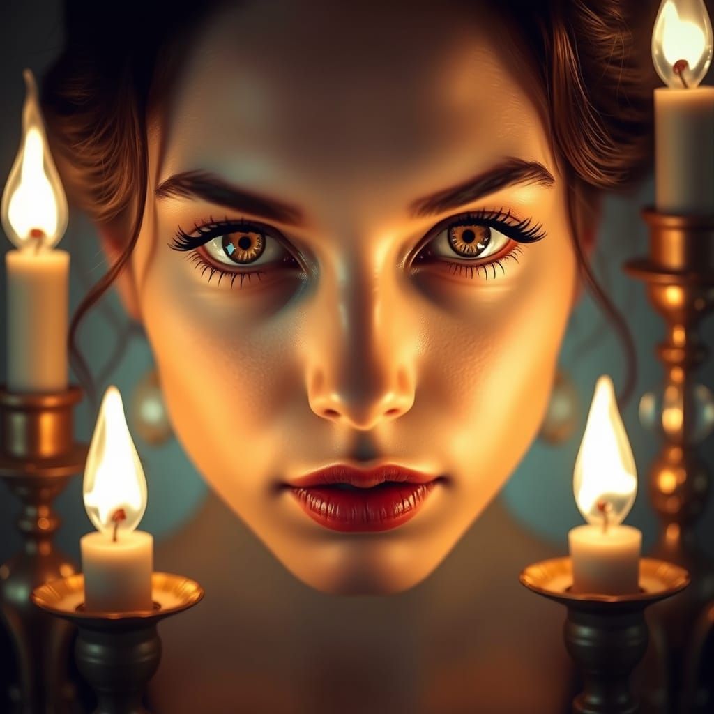 Ethereal Goddess in Soft Focus