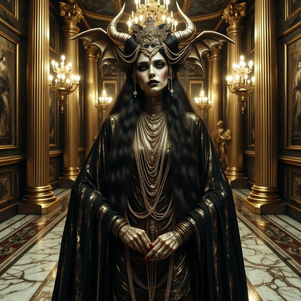 Gothic Oracle in Lavish Vampire Hall