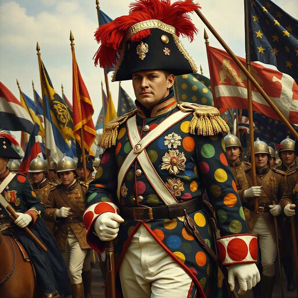 Napoleon Leads Polka Dot Army: Rousseau, Magritte, David