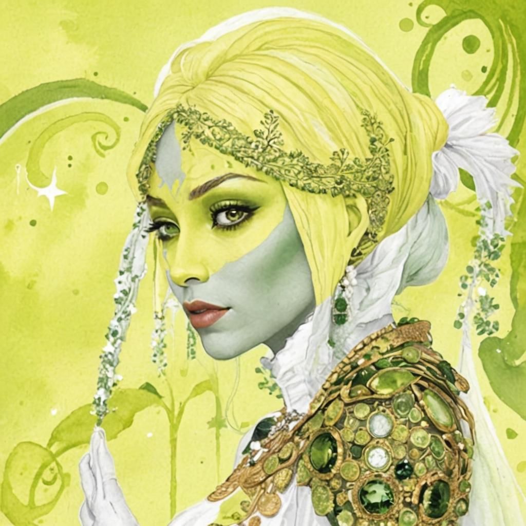 Abstract Green AI-Generated Image