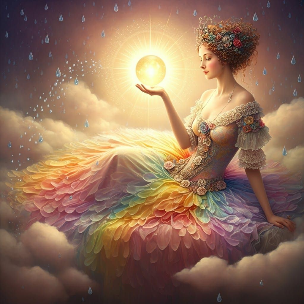 Dream Goddess in Ethereal Victorian Style