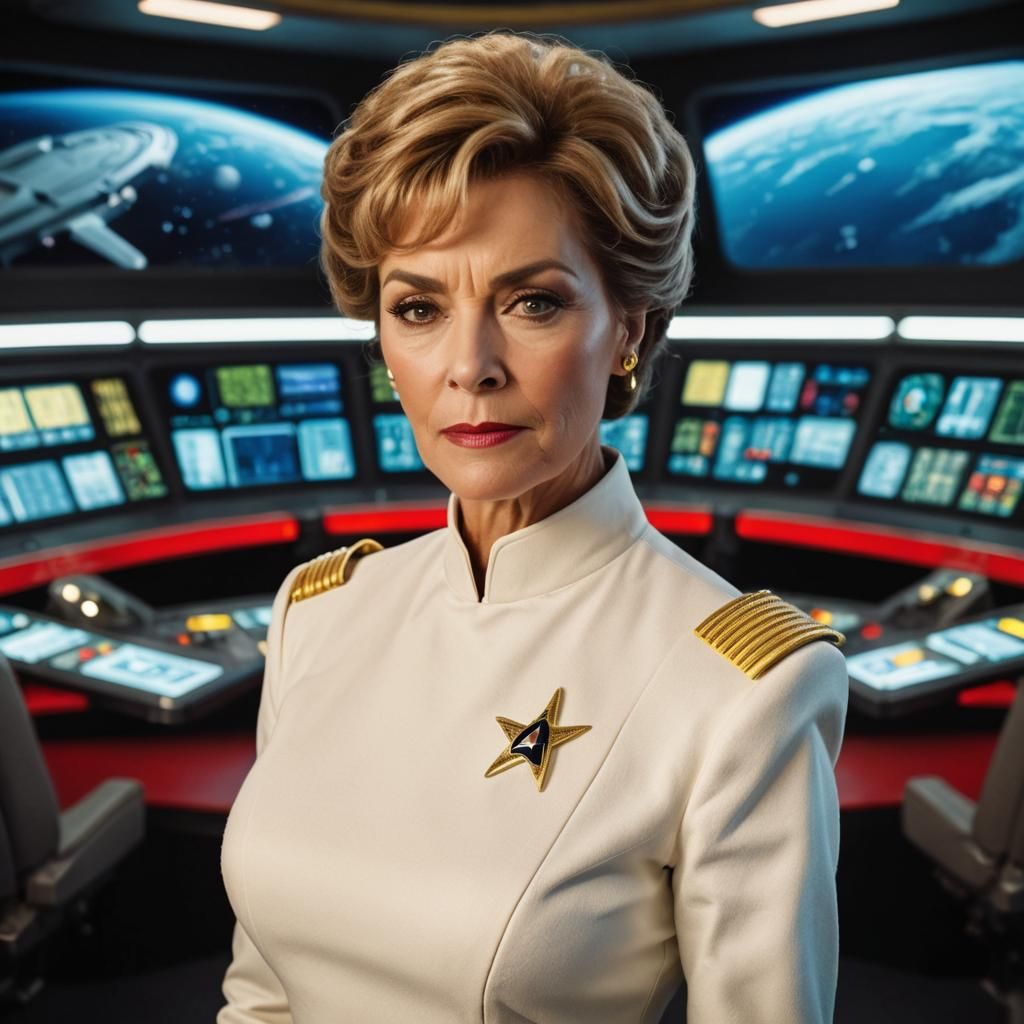Starfleet Admiral Portrait: Cinematic Film Still