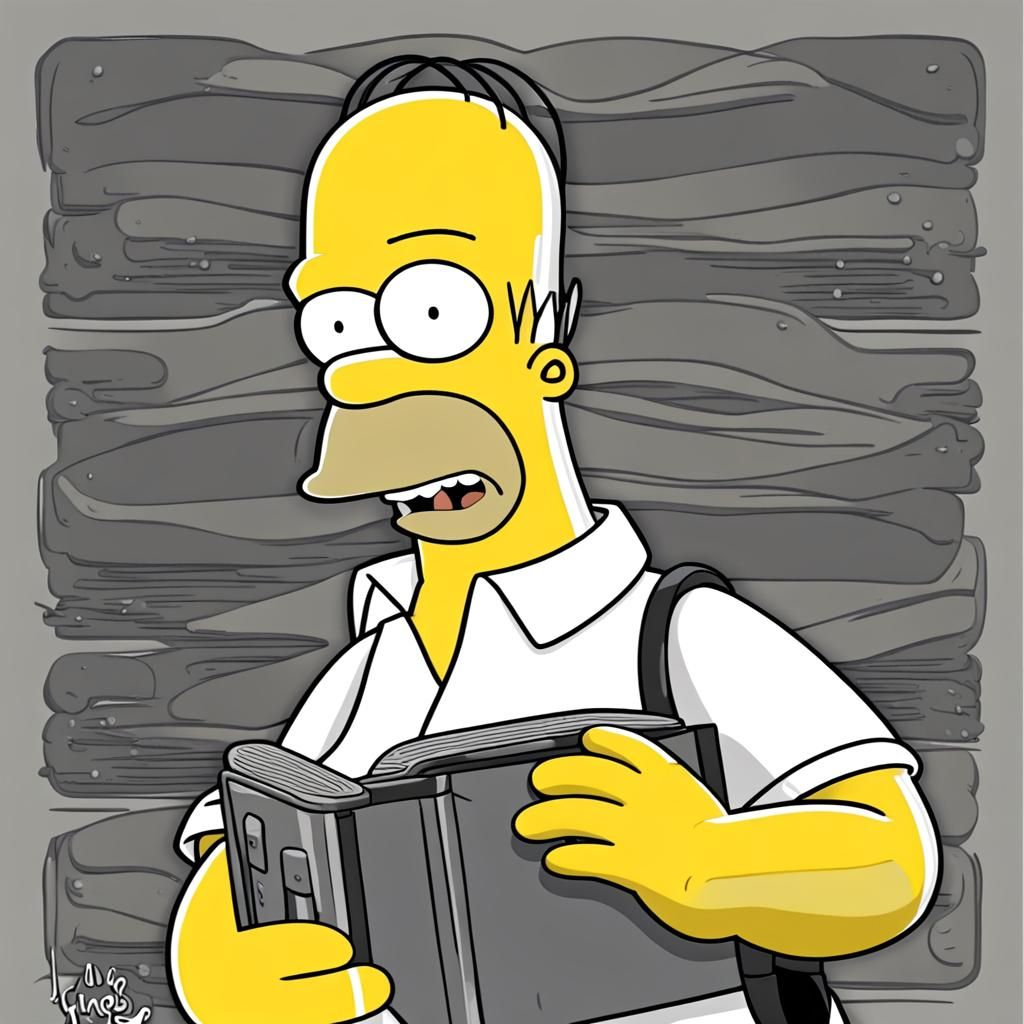 Homer Simpson Digital Art