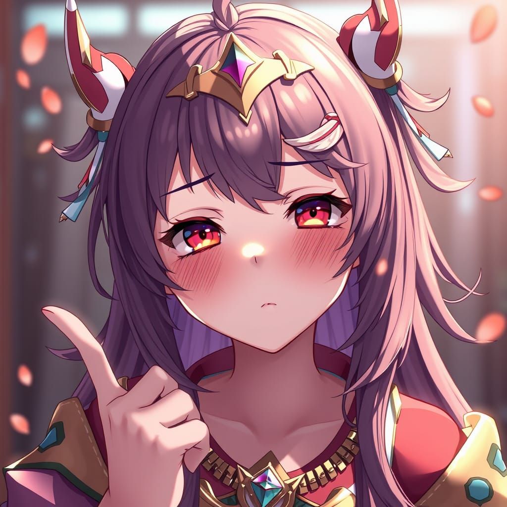 Nonplussed Anime Girl