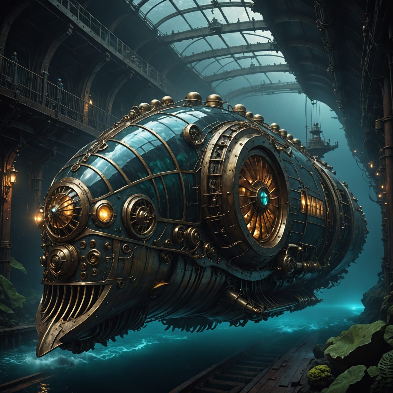 Gigantic Nautilus-Formed Train Unveils Oceanic Mystique