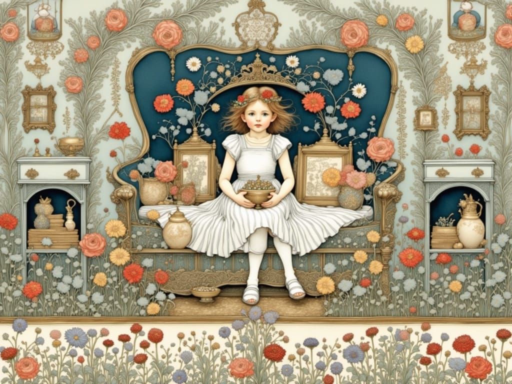 Whimsical Winter Wonderland in Intricate Detail