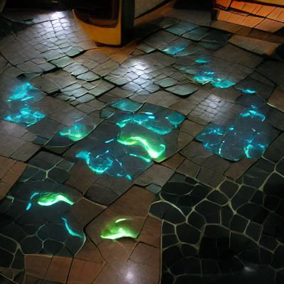 Bioluminescent Floor Tiles: A Futuristic Glow