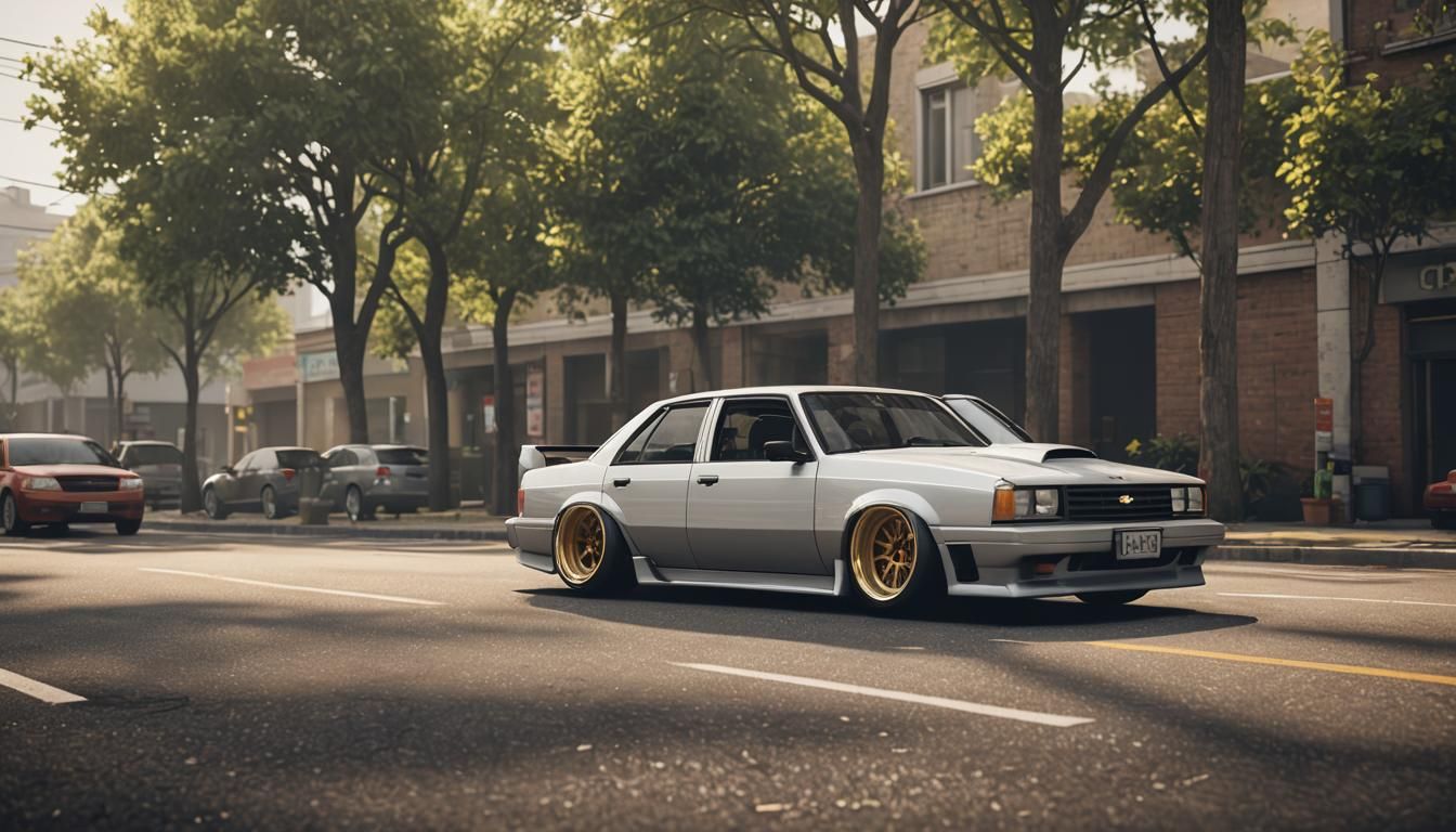 Slammed Chevrolet Corsica: Professional Photography, Deep Di...