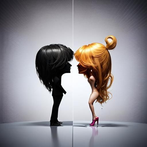 A metaphor for the way infatuation can distort our perception of a potential partner.