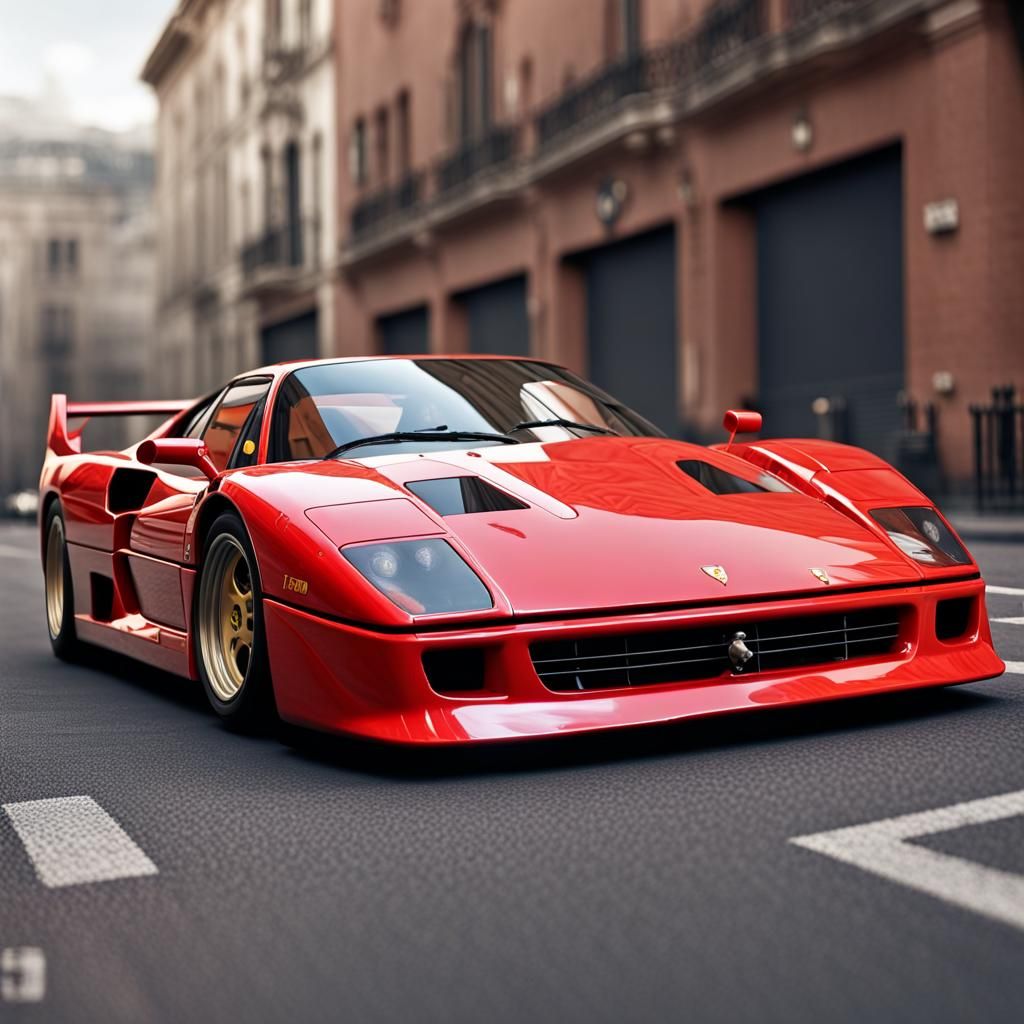 Hyperrealistic Ferrari F40 CGI Masterpiece