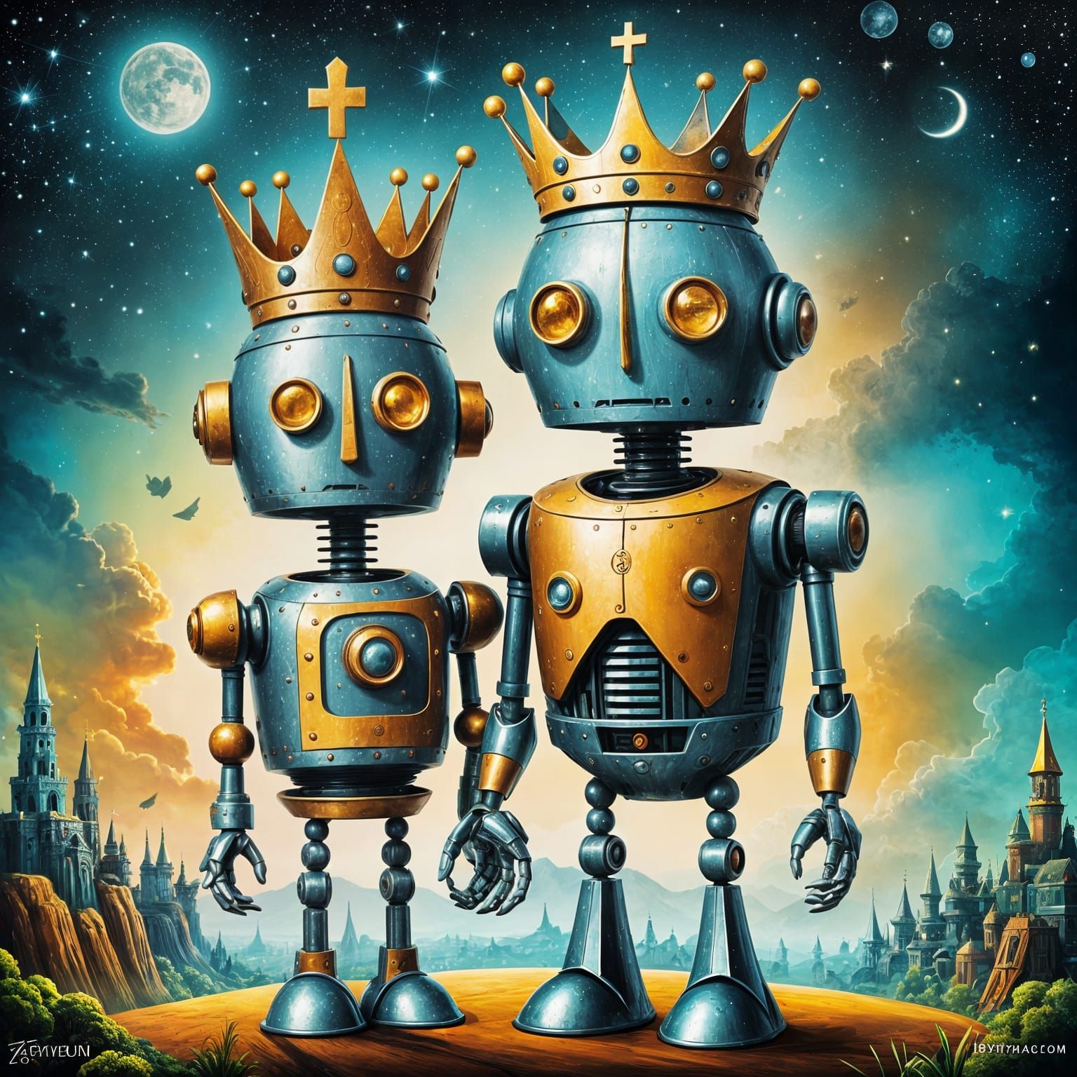 The two kings' children -  a robot fairytale