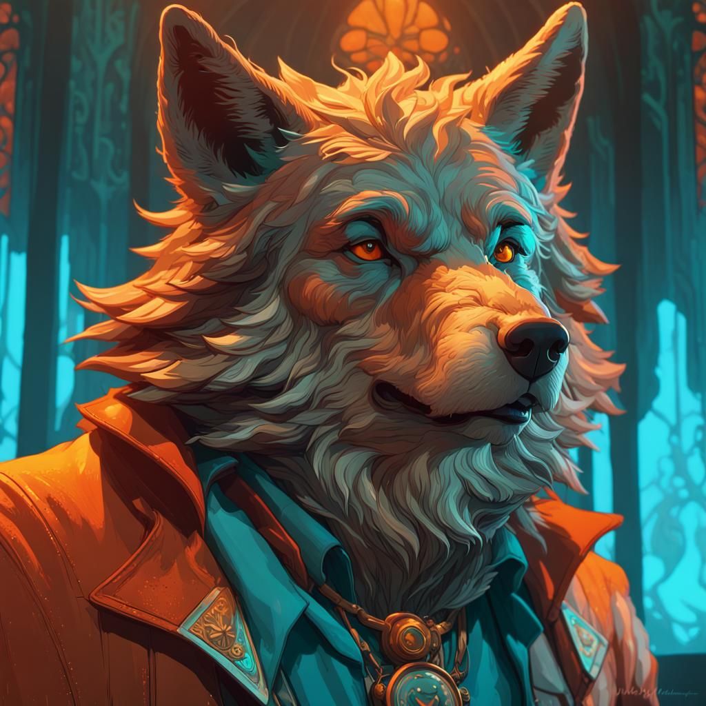 Big Bad Wolf Breath Test, Hyperdetailed Concept Art