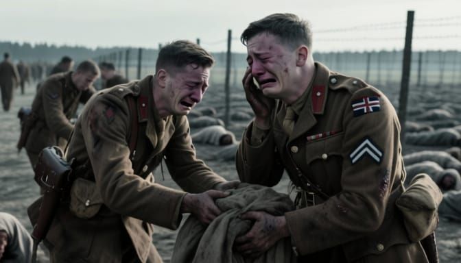 British Soldiers Liberate Bergen-Belsen in Dramatic Cinemati...