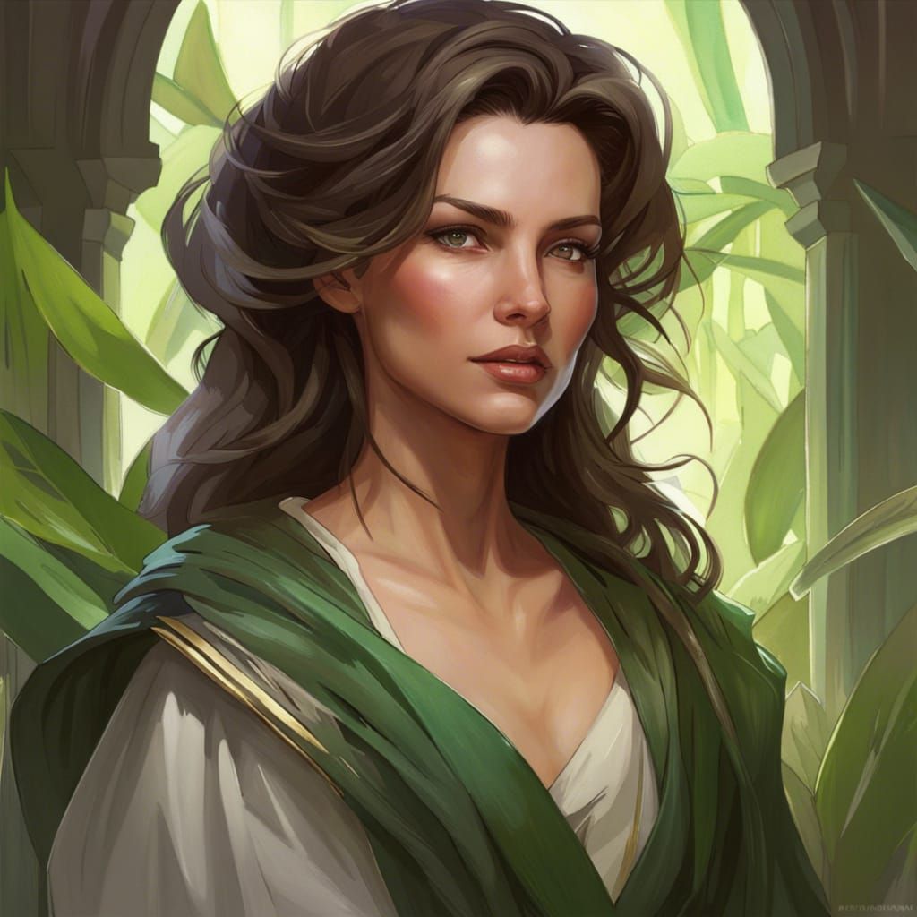 Astoria Greengrass Portrait in Hyperdetailed Style