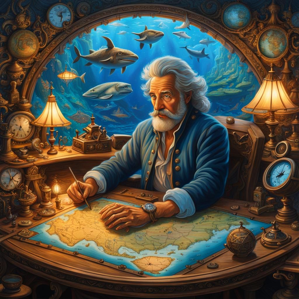 Explorer's Map of Paradise Islands and Seven Seas