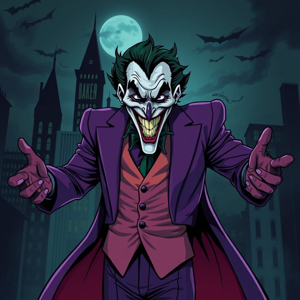 Joker Offers a Hug in Burton-esque Gotham