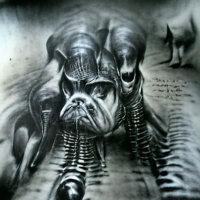 Dogs of War: Biomechanical Nightmare in Charcoal