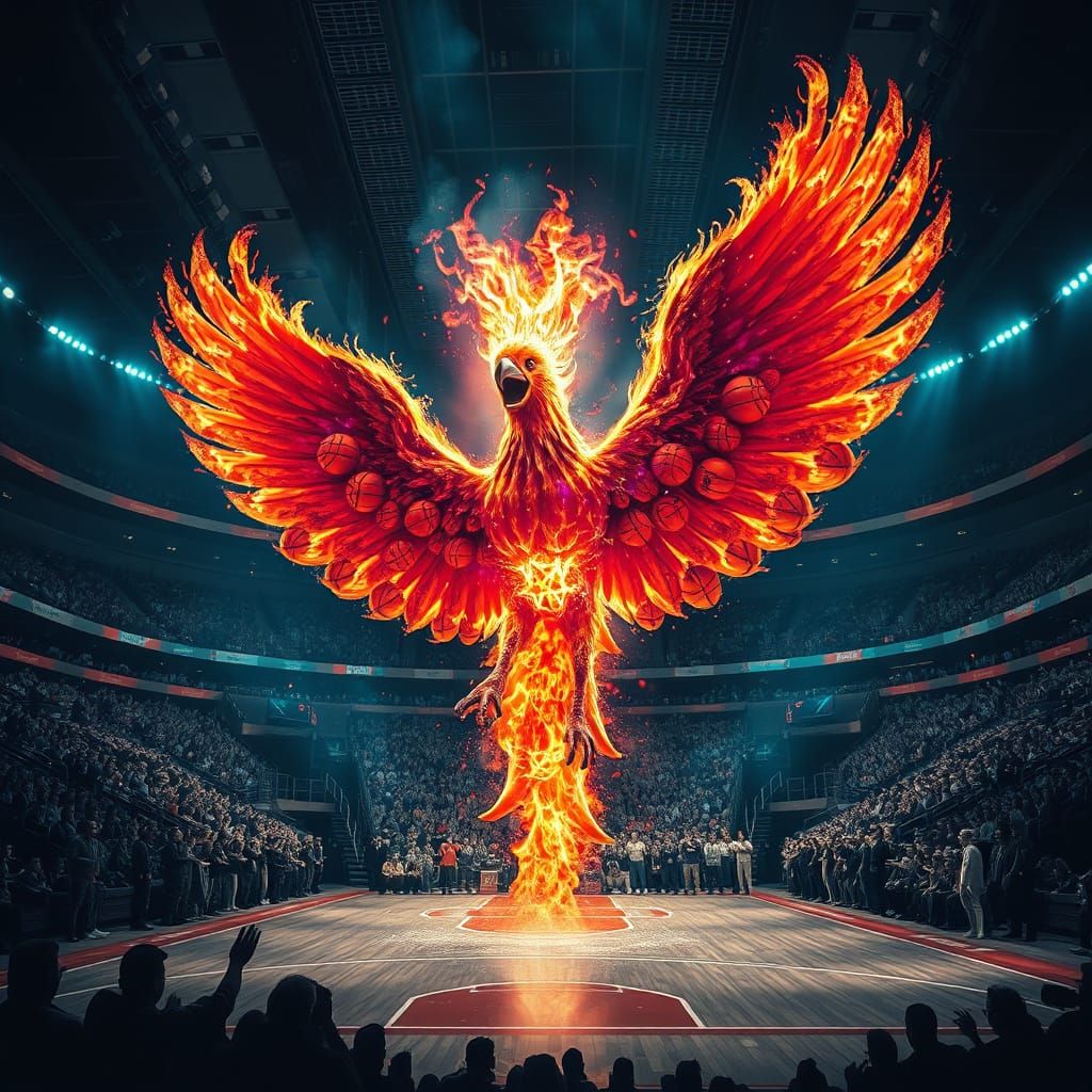 Basketball Phoenix Rises in Fiery Victory Display