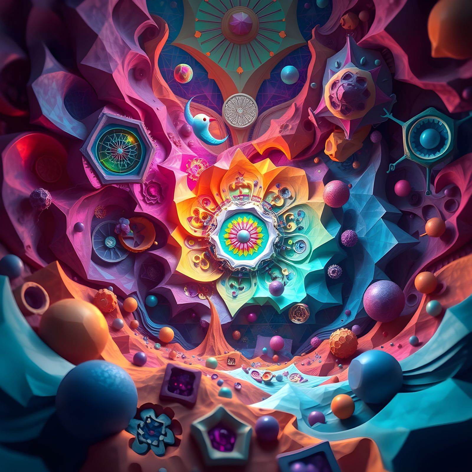 Dreamlike Geometric Visions by Orbodds
