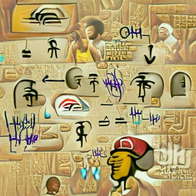 Ancient Egyptian Hieroglyphics Carved in Stone
