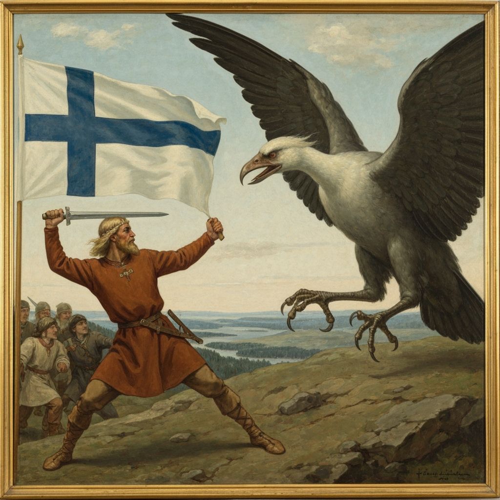 Romantic National Painting of Sampo Defense