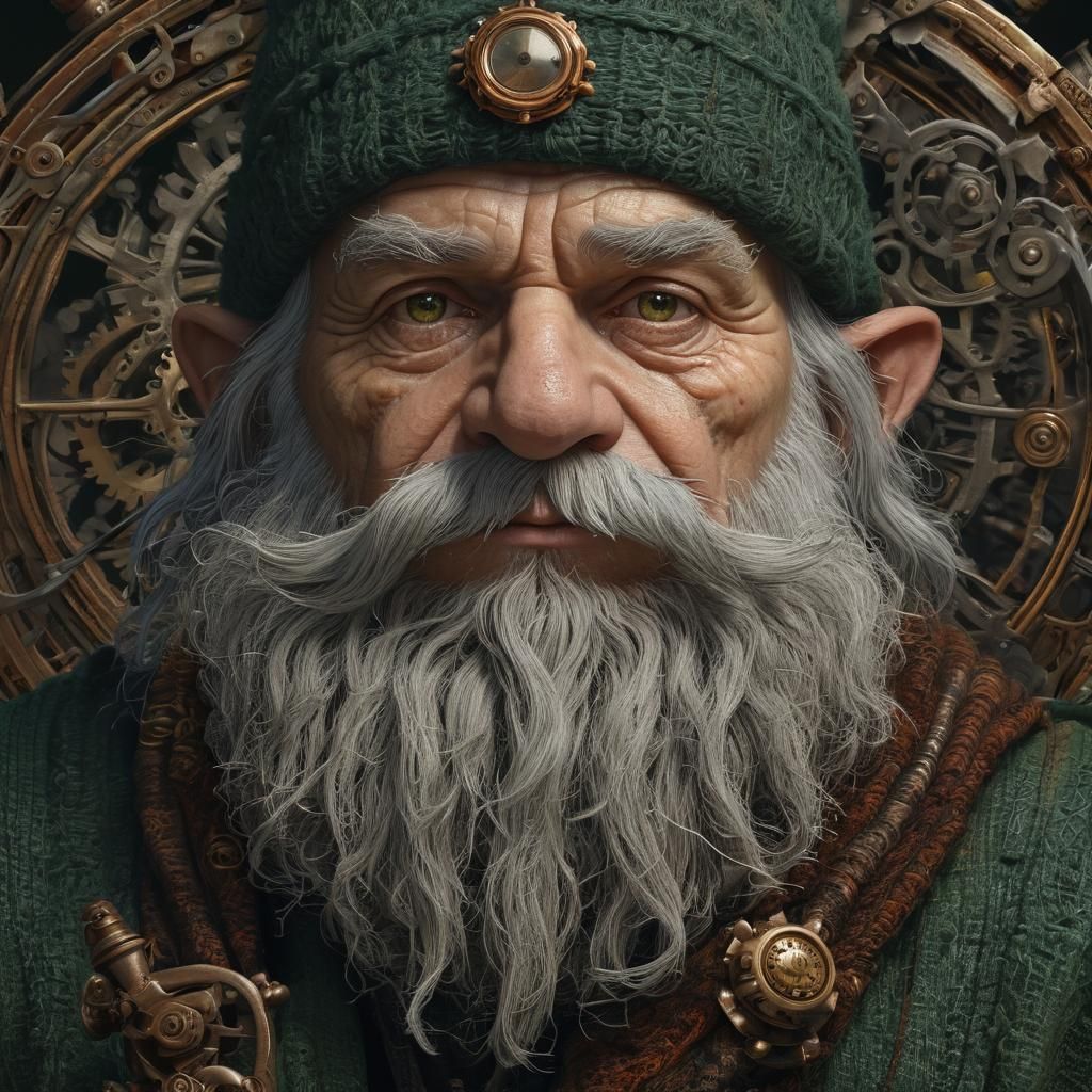Grizzled Gruff Gnome Clockwork Sorcerer