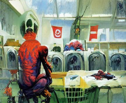Spider-Man Does Laundry