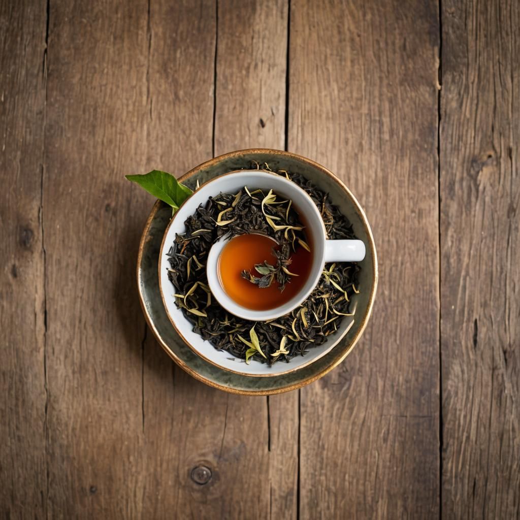 Vintage Tea Leaf Reading Still Life