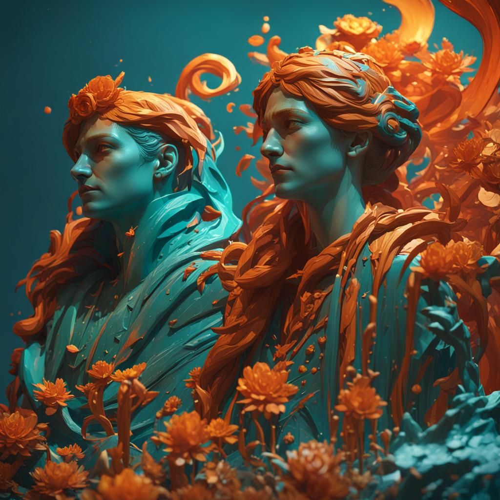 Sculptural Figures in Dynamic Lighting, Unreal Engine 5