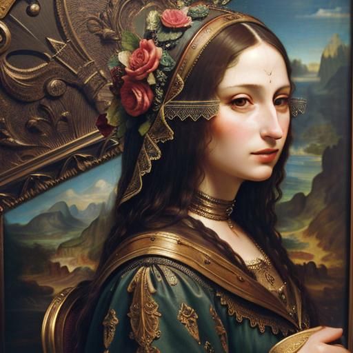 Photorealistic 3D Mona Lisa Masterpiece