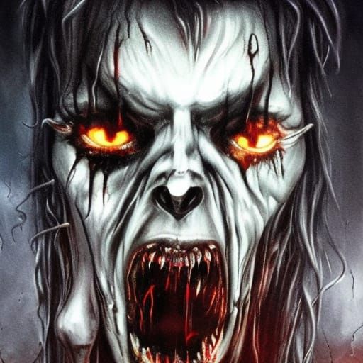 Demonic Vampire Daycare in Gothic Horror Style