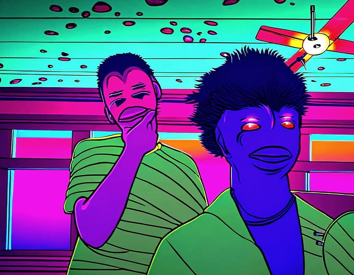 Stealthy Ninja Aliens Unite in Fantastical Matte Painting