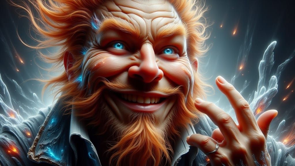 Ethereal Magic Meets Futuristic Realism: Mysterious Figure w...