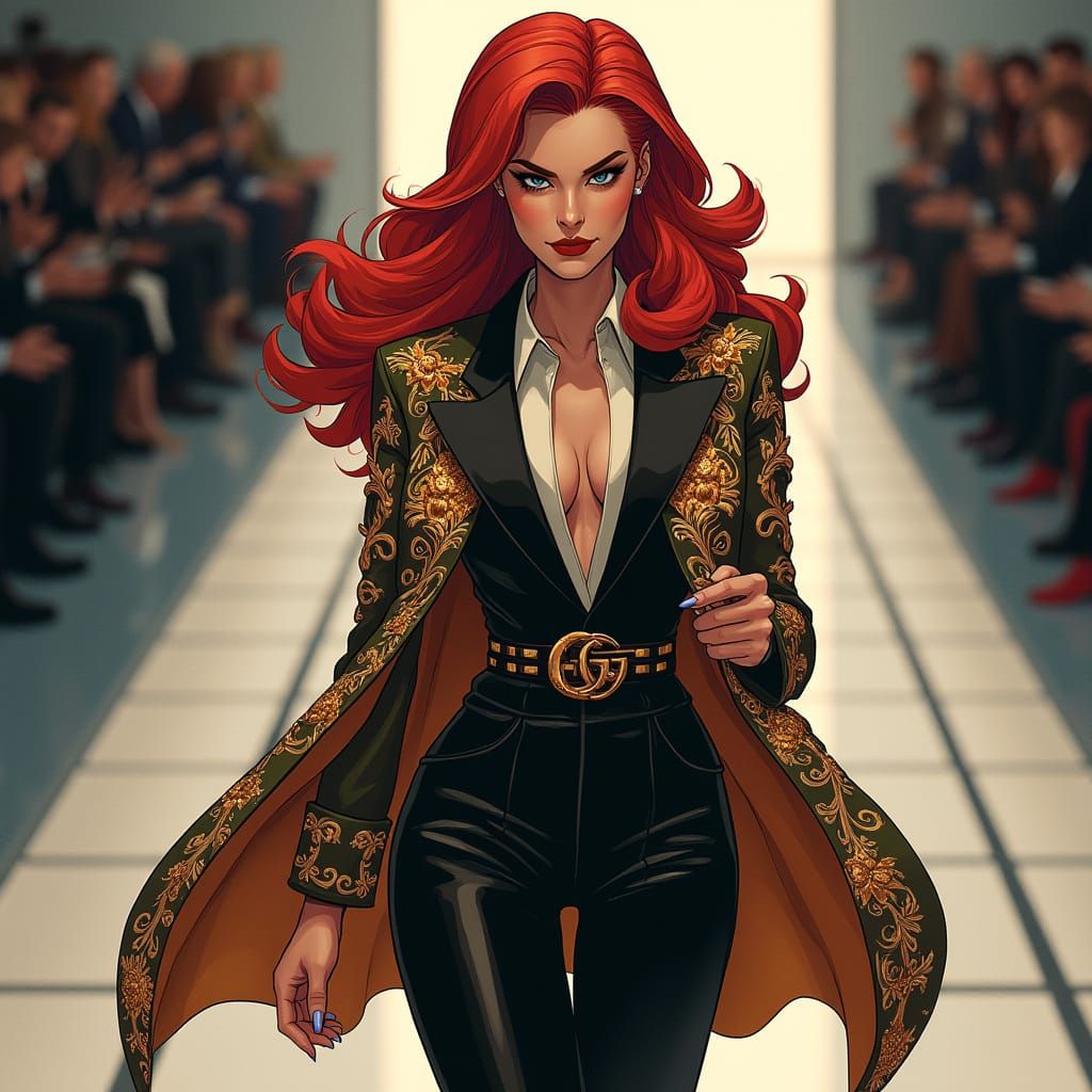Jean Grey's Cyberpunk Fashion Show