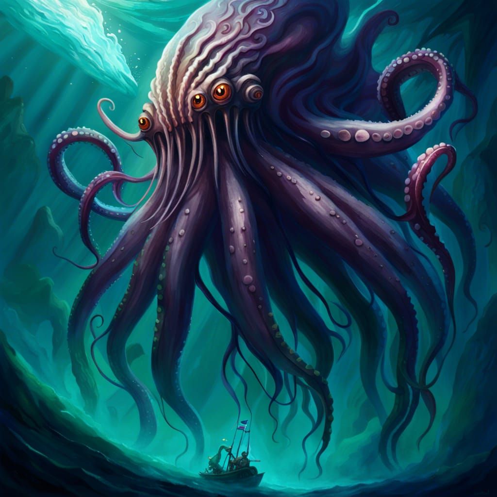 Giant Tentacled Beast Rises from the Deep