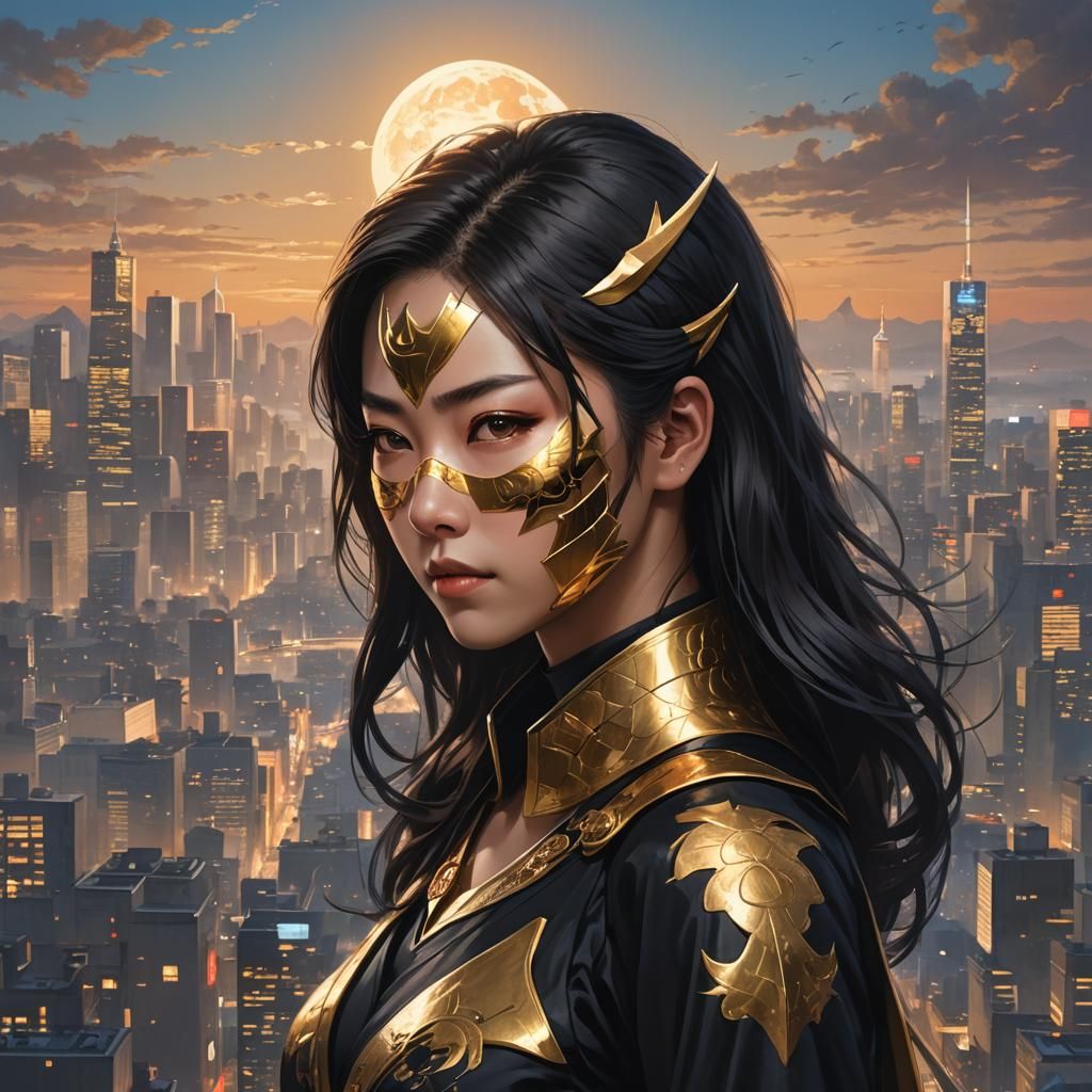 Akima Harada nebenberuflich Wonderwoman