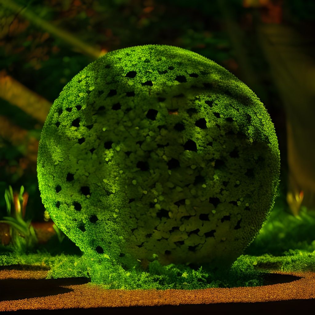 Enchanted Buckyball Garden Sculpture in 3D