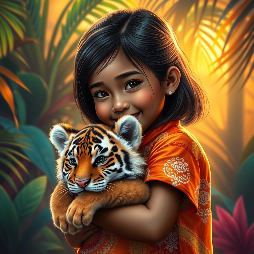 CHILD WITH CUB (2)